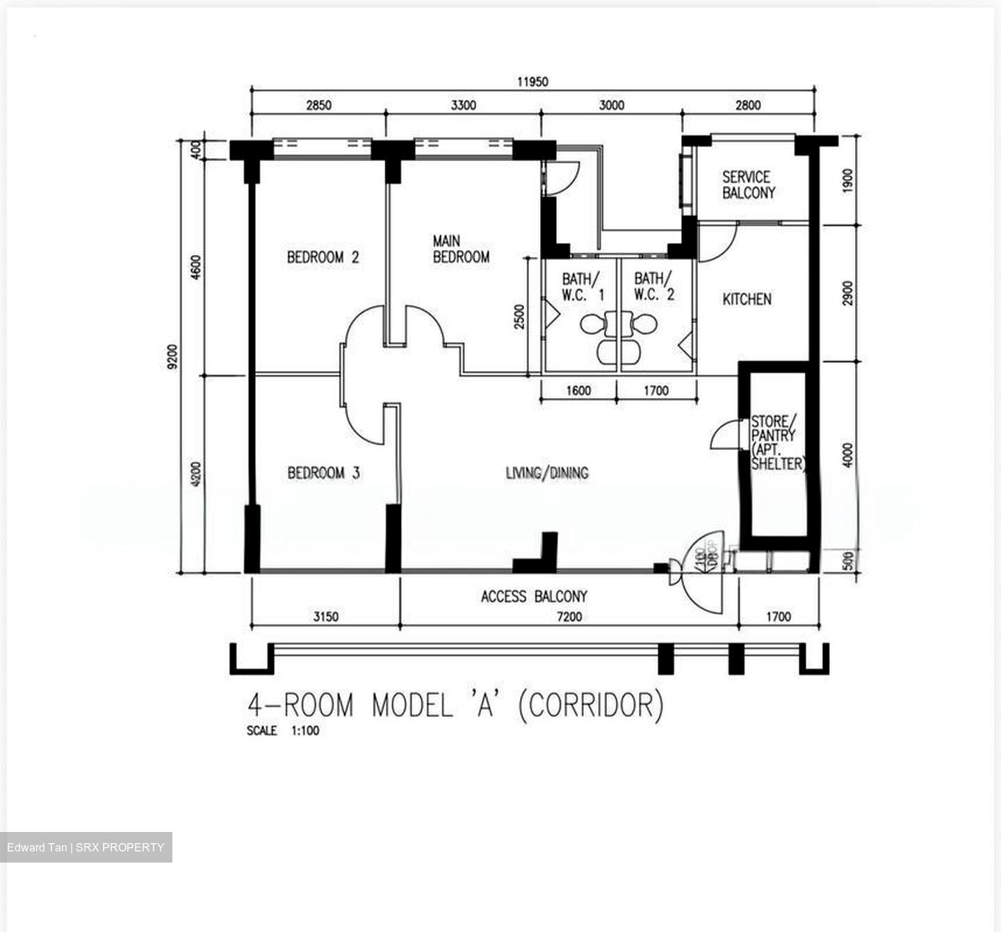 Blk 976 Hougang Street 91 (Hougang), HDB 4 Rooms #507578341